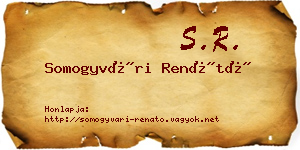 Somogyvári Renátó névjegykártya